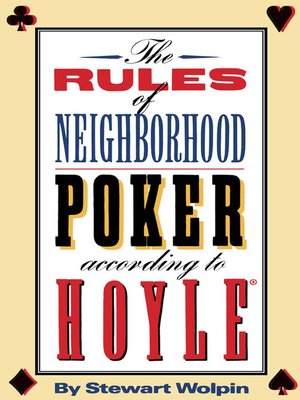 cover image of The Rules of Neighborhood Poker According to Hoyle